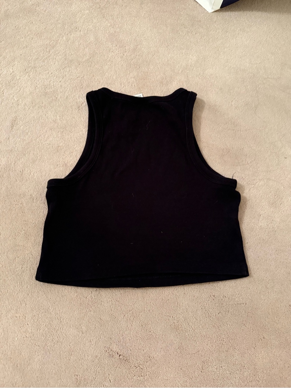 H&M Black Ribbed Cropped Tank Top 🖤 - Picture 7 of 8